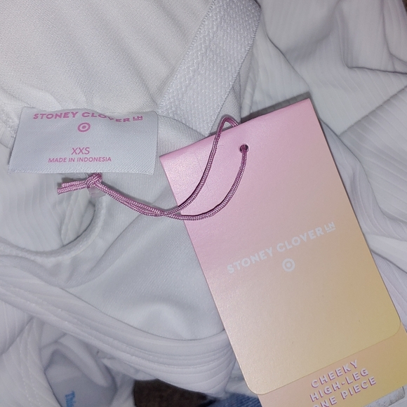 Stoney Clover Lane x Target white ribbed one piece - Picture 6 of 8